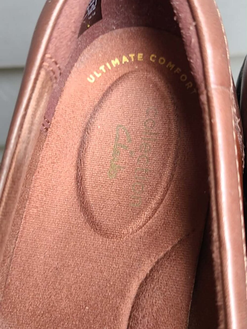 Clarks Ashland Bubble Loafers Brown size 8 1/2 - Picture 2 of 11